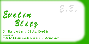 evelin blitz business card